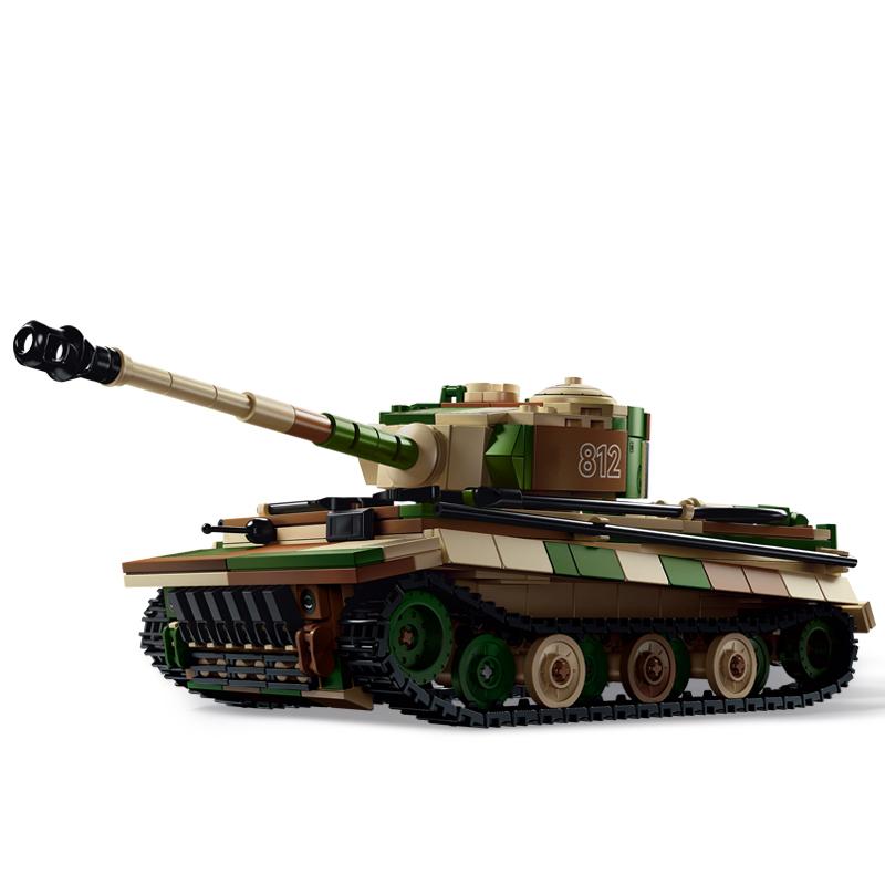 World War Military Main Battle Tank Cannon Armor Vehicle MOC Building Blocks Bricks Model DIY Assembly Toys For Kids