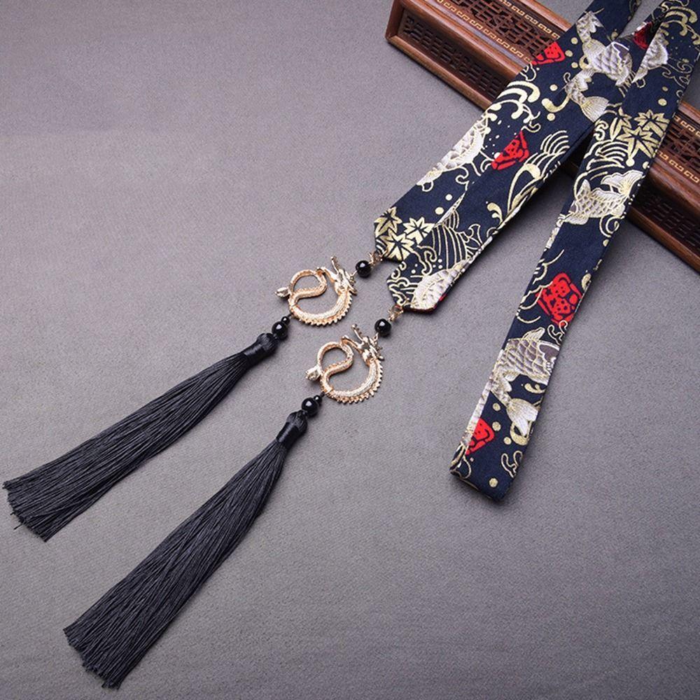 Vlasová šňůrka Čínský styl Pokrývka hlavy Hanfu Vlasové doplňky Starověká čelenka Vlasová páska ve starověkém stylu