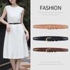 New Women'S Belt Pin Buckle Belt Women'S Pure Cowhide Simple Denim Suit Skirt Belt