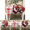 Artistic Christmas Table Runner With Delightful Snowman Reindeer And Tree Designs For Cheer Holiday