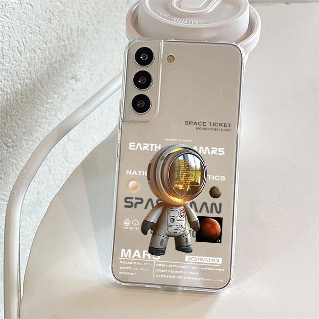 

Прозрачный чехол для Samsung Galaxy S22 S20 FE S21 Plus S10 Lite S9 S8 S10e Note 20 Ultra 10 Lite 9 8, чехол для телефона с рисунком астронавта Samsung S21 5G