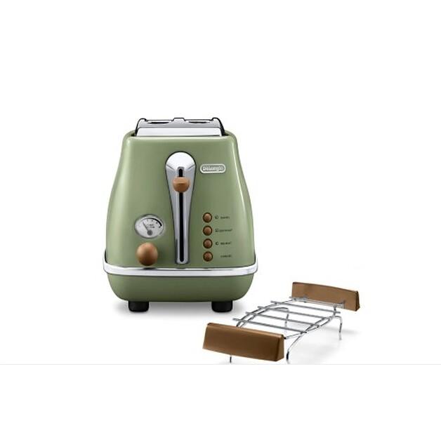Toaster De'Longhi Icona Vintage CTOV 2103.GR oliv