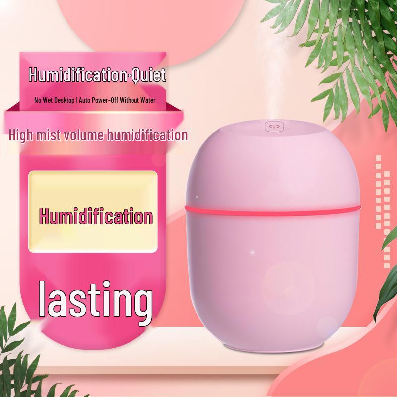 220ML Water Drop Egg Night Light & USB Aroma Humidifier - Silent, Large Mist Volume, Essential Oil Compatible