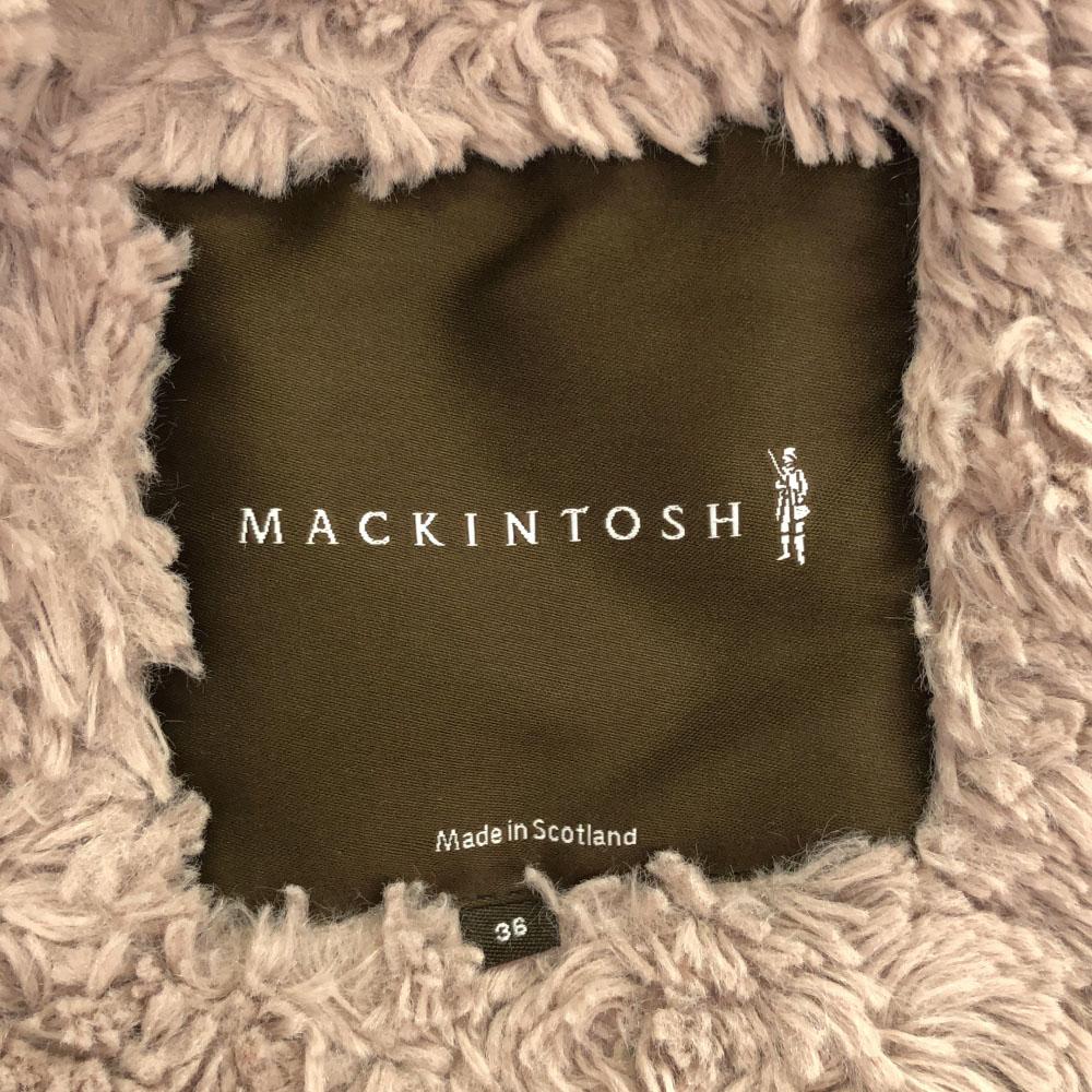 MACKINTOSH SCOTLAND Hooded Quilted coat 36 beige Back bore Women Used