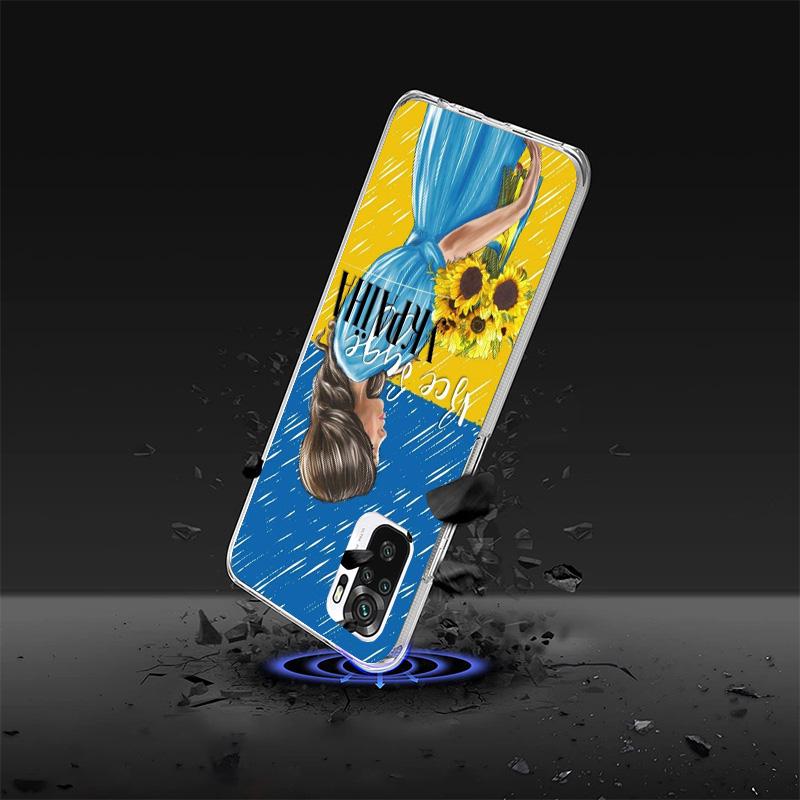 Ukraine Ukrainian Girl Phone Case For Xiaomi Redmi Note 15 14 13 12S 12 11 Pro Plus 14S 11S 11E 10 10S 11T 5G Personalized Cover