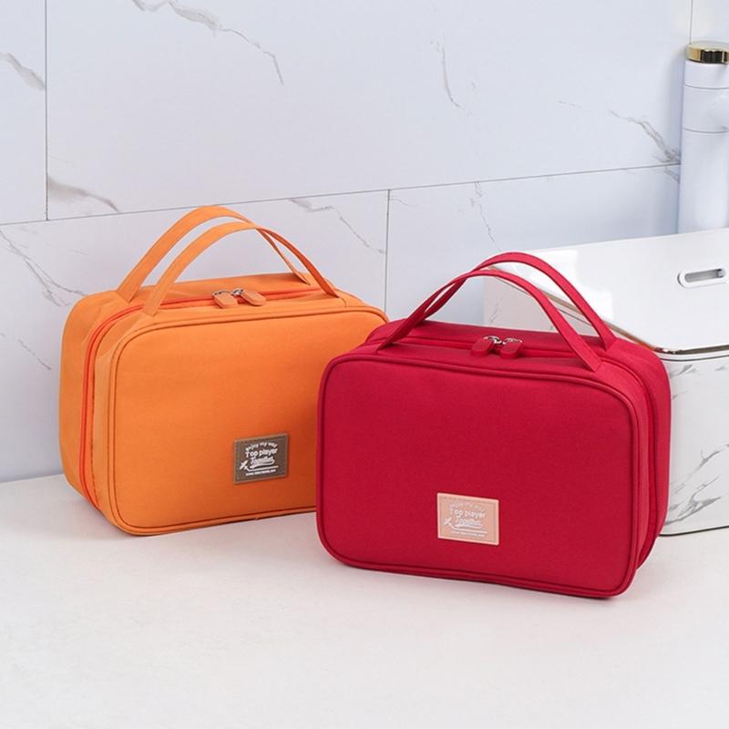 Large Capacity Toiletry Bag Convenient Cosmetic Storage Organizer Easy To Clean Makeup Tool Holder Bathroom Supplies