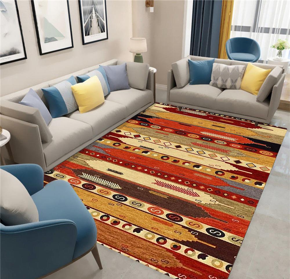 Boho koberec do obývacího pokoje Domácí dekorace Koberec do předsíně Koberec do ložnice Obývací pokoj Kancelář Kuchyně Rohožka Protiskluzové Měkké Tištěné Akcentní koberce