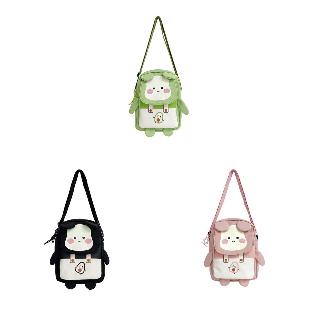 Kawaii Bear Phone Bag Nylon Cute Shoulder Purse For Girls And Teens