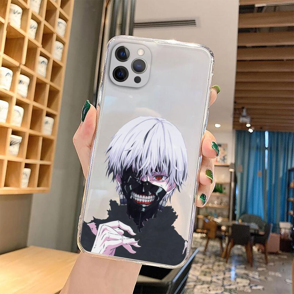 Soft Clear TPU Phone Case for IPhone 13 XR X XS 12 11 Pro Max 7 8  Plus SE2 Japanese Anime Tokyo Ghoul Japan Suave Cover Coque