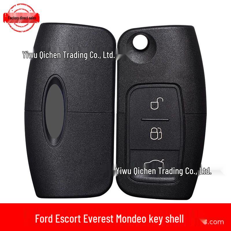 Ford Key Shell for Focus, Fiesta, EcoSport, Mondeo, Max - Folding Remote Key Case