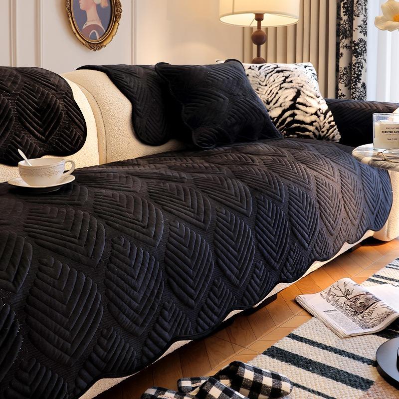 

Новинка осень-зима молочный бархат диванная подушка полотенце зимний плюшевый коврик для сиденья противоскользящий и пылезащитный диванный чехол одеяло носовые платки и наволочки 30X50cm pillowcase