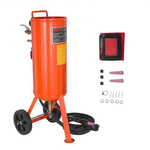 VEVOR 37,9 L Hochleistungs-Sandstrahlgerät 60-110 PSI mit 2 Düsen & 7,5 ft/228,6 cm Schlauch