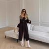 2025 Spring & Autumn Women's Elegant Cardigan Set: Long Top & Floor-Length Jacket