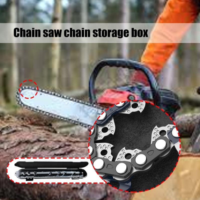 Portable Chainsaw Chain Carry Case Household Storage Tool Waterproof Chainsaw Chain Carrying Case Easy To Carry