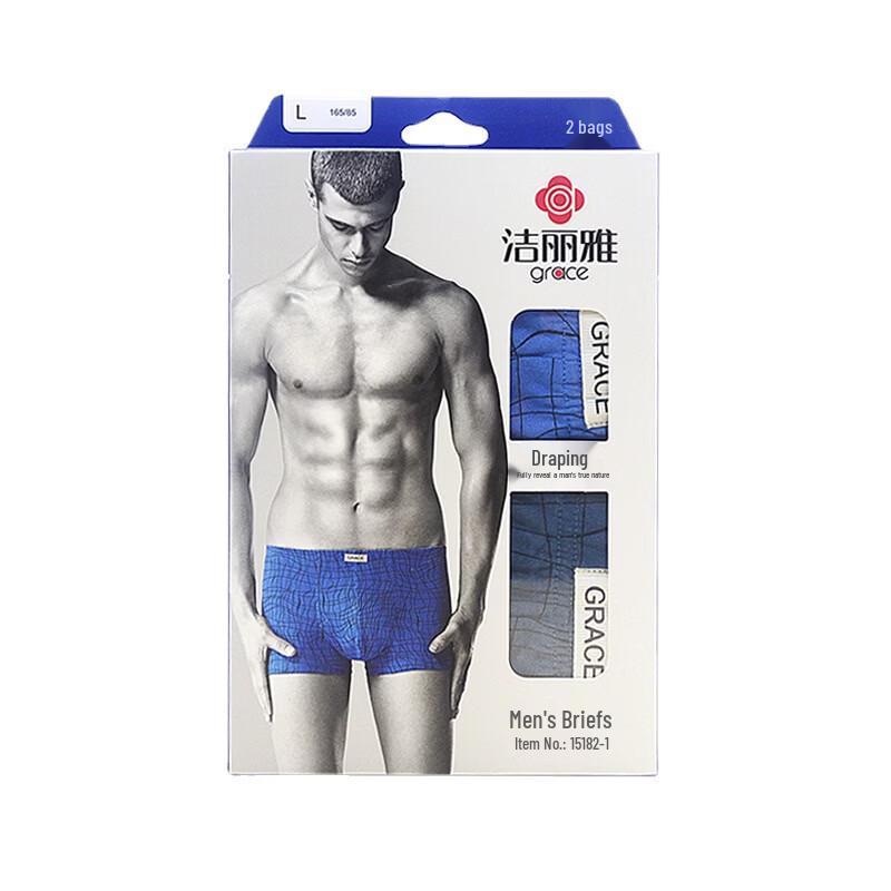 Grace Men s Breathable Cotton Boxer Briefs (2-Pack)