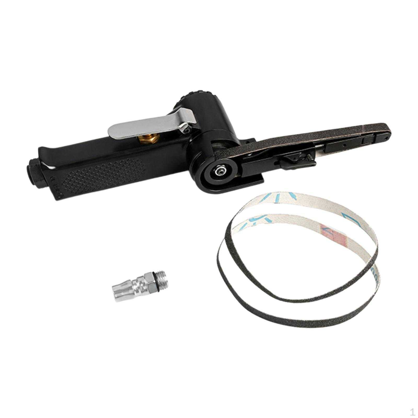 

Шлифовальная машина Пневматический инструмент для угловой шлифовки металла с шлифовальными лентами, ключом для полировки 10mm A