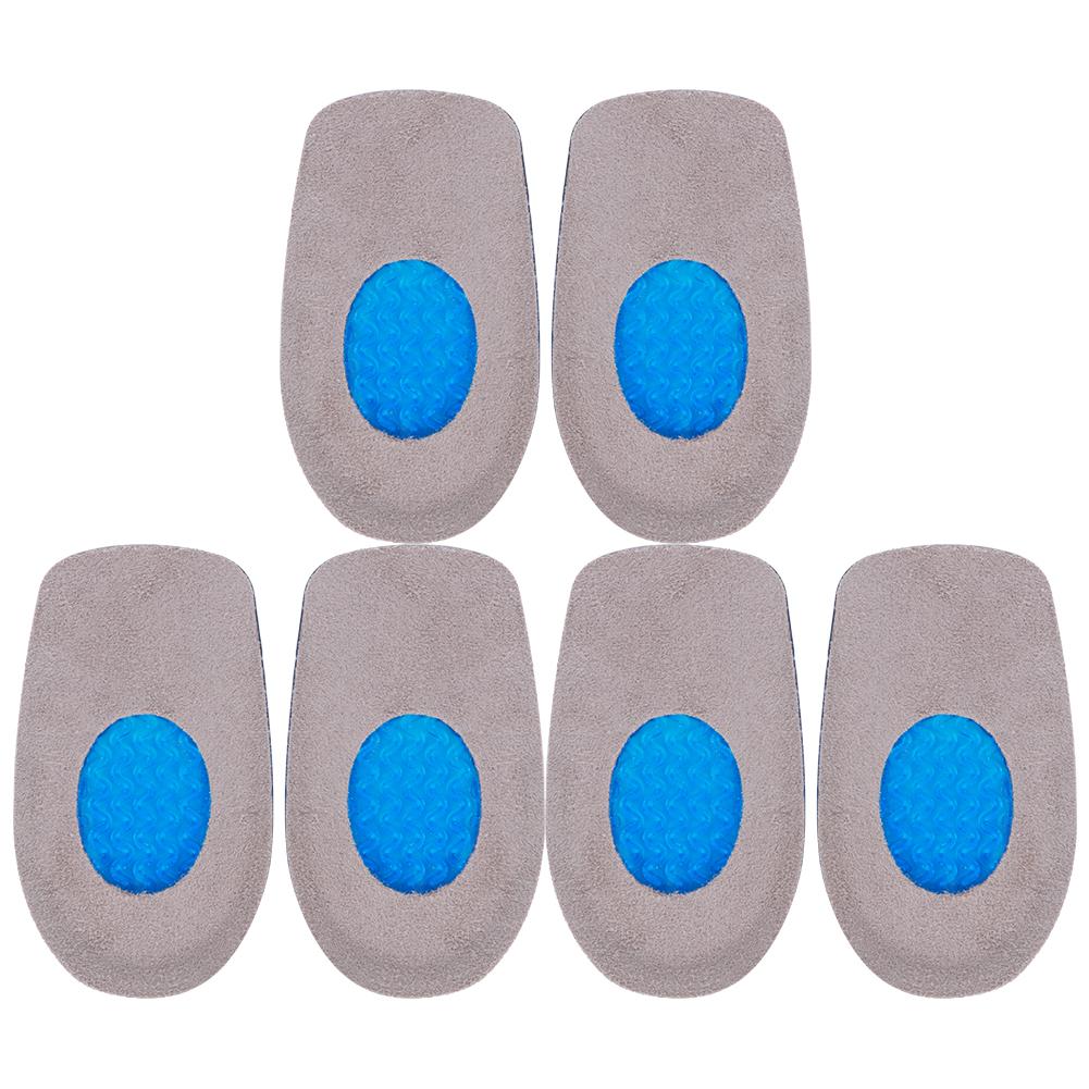 3 Paia Inserti Rialzo Tallone Solette Rialzo Scarpe Cura del Piede Cuscinetto Ammortizzante Antalgico Morbido Silicone Donna TPE Tallone