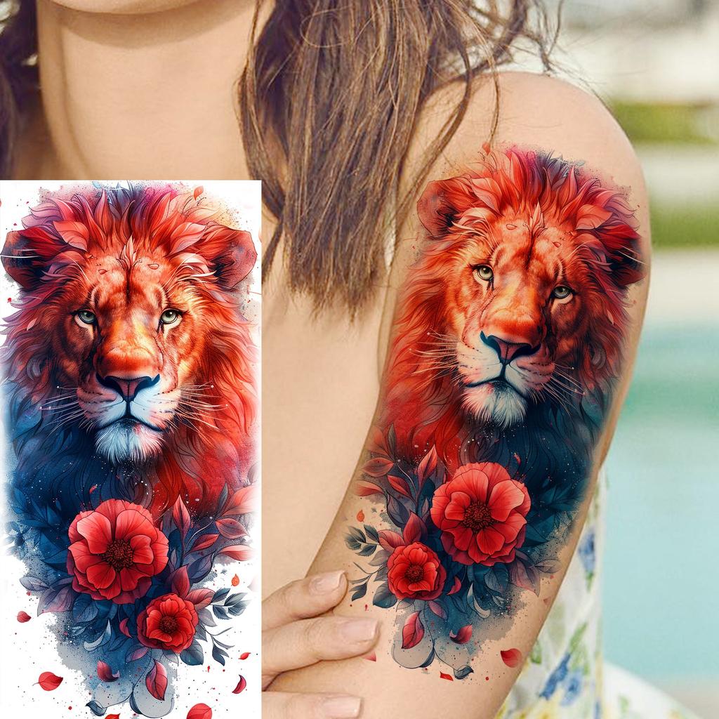 1 Blatt Realistische Fliegende Phönix Drachen Temporäre Tattoos Für Männer Frauen Erwachsene Langanhaltend Wasserdicht Temp Fake Tattoo Aufkleber