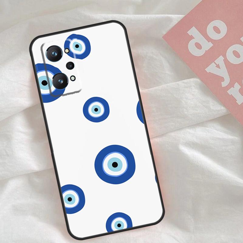 Big Eyes Cartoon Pattern Case For Realme C65 C67 C71 C63 C61 C55 C51 C53 C35 C75 11 12 13 14 15 Pro Plus GT6 GT7 Pro