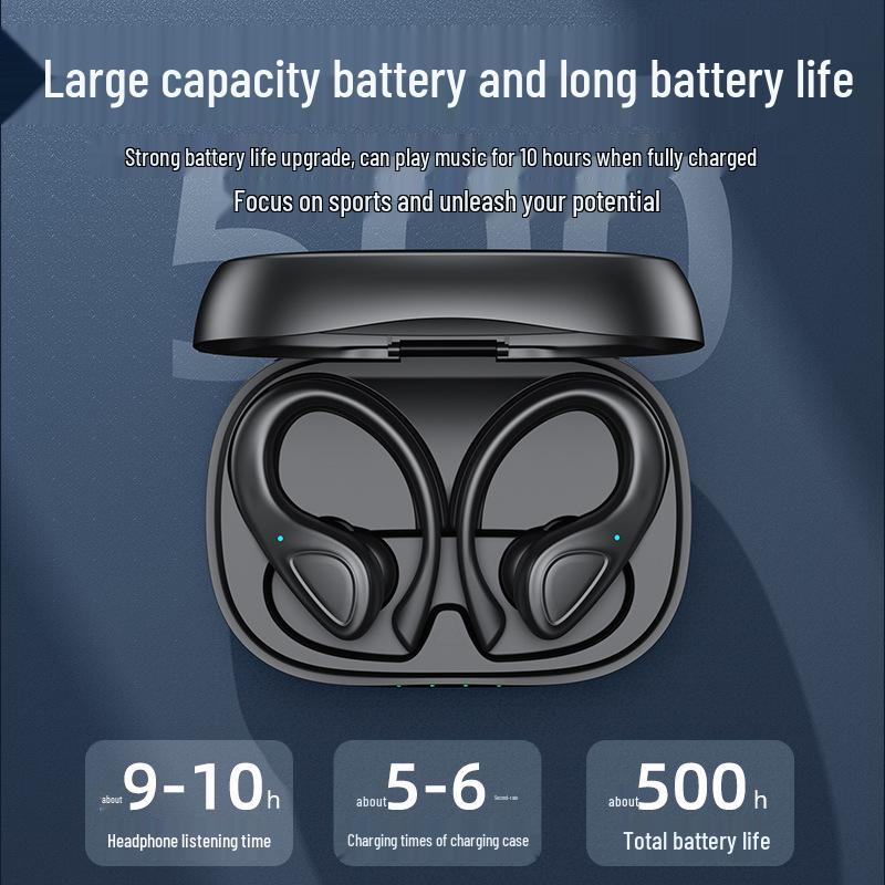 TWS-A20 Bluetooth Earphones: Dual-Ear Wireless Sports Ear-Hook In-Ear Design.