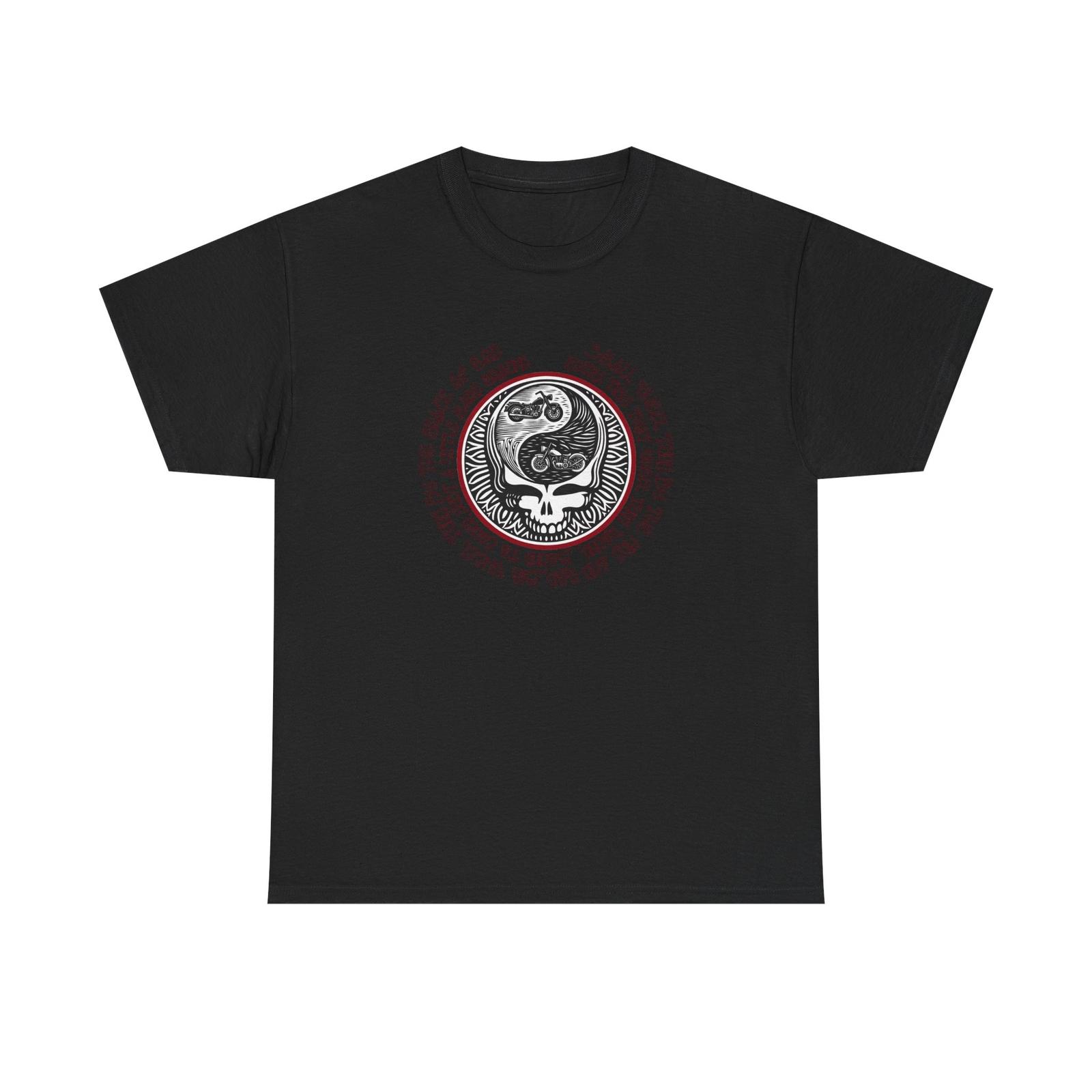 Deadhead Biker  The Wheel  - Unisex Heavy Cotton Tee S разноцветный