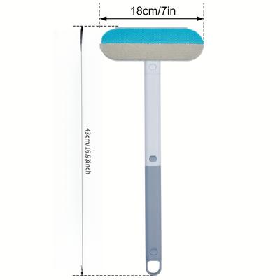 Multi-Functional Pet Hair Remover with Long Handle, Durable Nylon Material,Perfect for Cleaning Cat and Dog Fur from Beds&Sofas