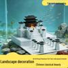 Qinling Miniature Scenery Set: Ancient Building Accessories for Indoor Potted Plant and Micro-Landscape Decoration.