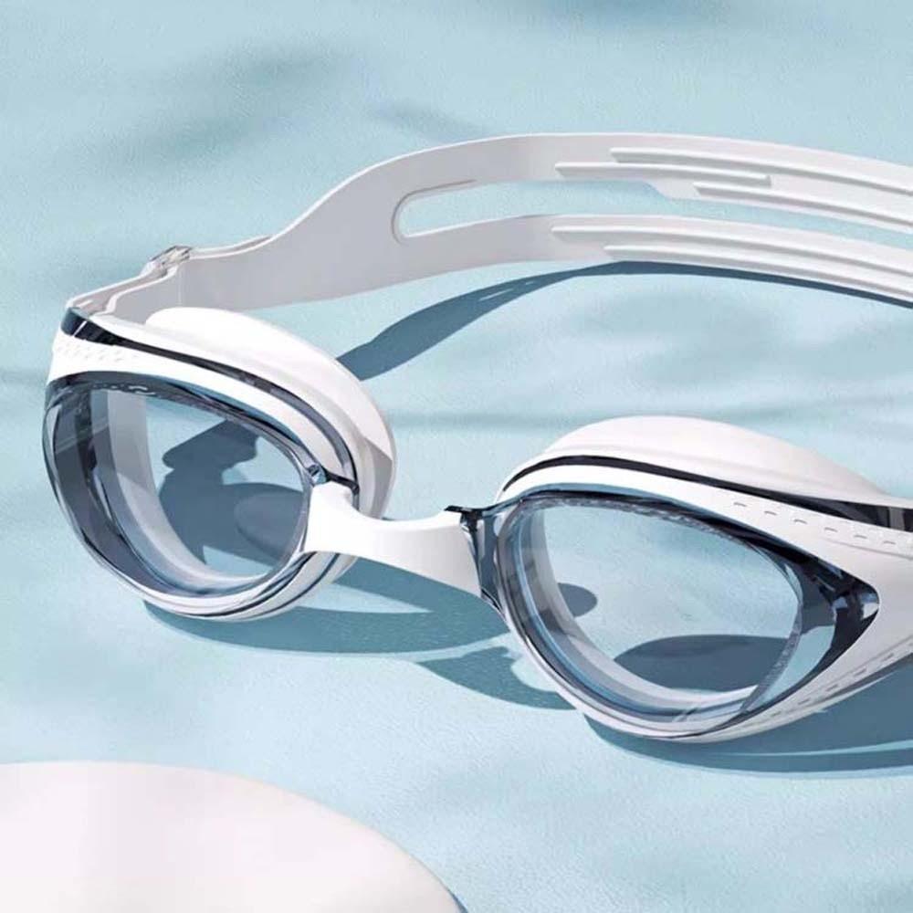 TPU Big Frame Swimming Goggles Waterproof Anti-fog Swim Eyewear Contrast Color Swim Glasses  Pool