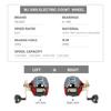 MJ3000 Electric Line Count Fishing Wheel 20 Kg Drag Power Digital Display Built-in Lithium Battery Sea Fishing Baitcasting Reel