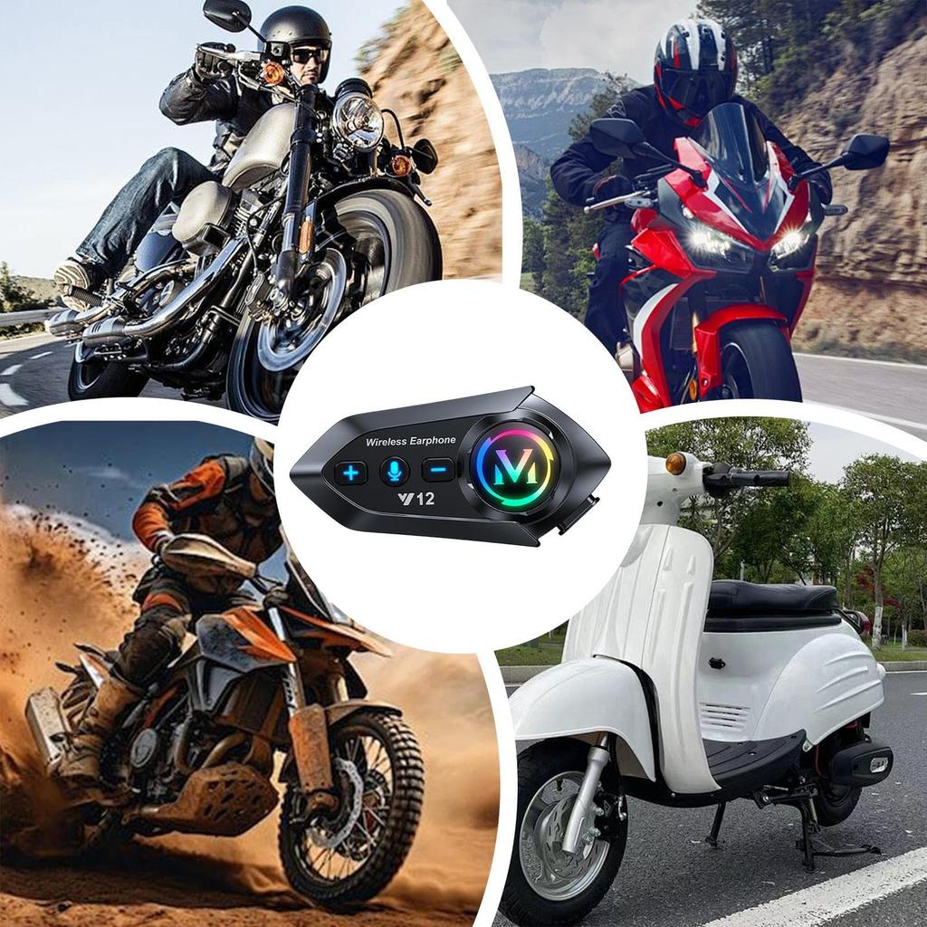 Helmet, Earphones, Incom, Motorbikes, Speakers, Motorcycles, Bluetooth Earphones, Fully Waterproof, Ultra Long Durable ,