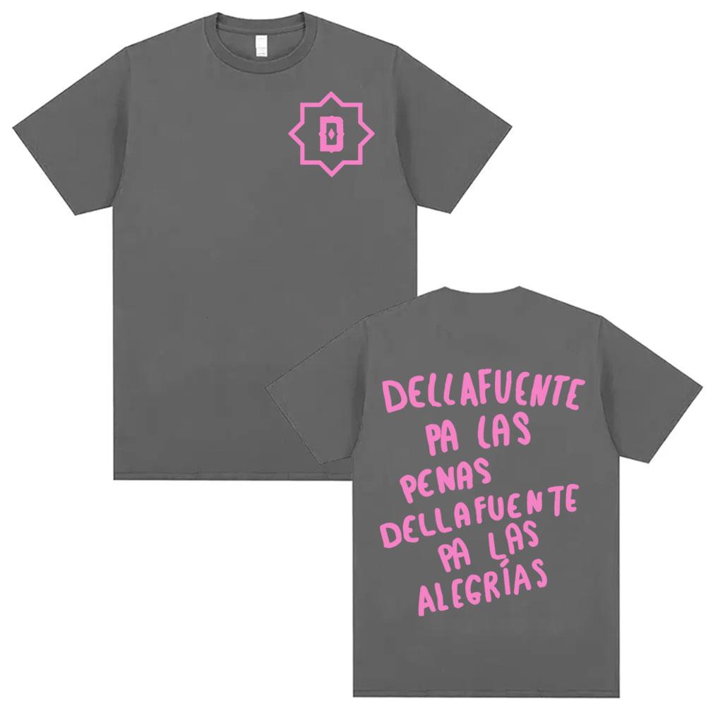 Rapper Dellafuente Für die Sorgen Dellafuente Für die Freuden Grafische T-Shirts Herren Damenbekleidung Hip-Hop-Mode Baumwoll-T-Shirt