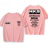 New Hks Engine Oil Japanese Car Modification Jdm Summer Shortsleeved Loose Versatile Cotton Printed Tee For Both Men And Women