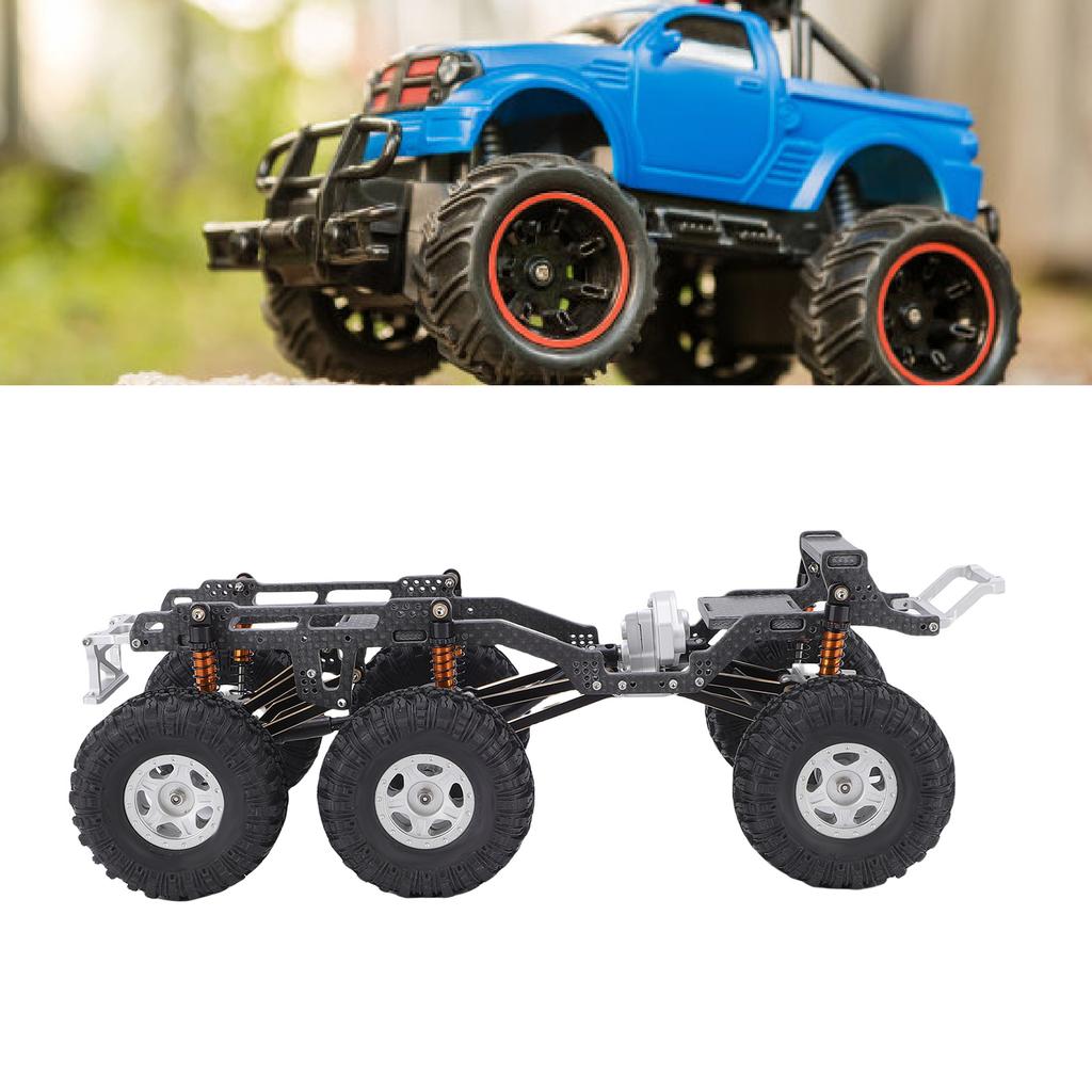 Chassis Frame Fit for   SCX24 RC Truck 6x6 Carbon   RC Car Body Low Center Gravity Chassis Upgrade Part