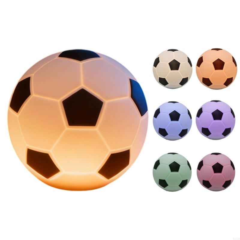 Touch Sensitive Multicolor Glowing Night Light Rechargeable Silicone Lamp for Baby Children Room Decorative Gift M4YD