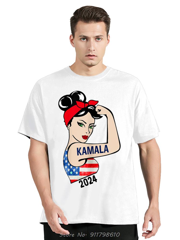 Kamala Harris 2024 President Classics America Flag Vote Short Sleeve T-Shirt For Comfortabl O-Neck Tshirtunisex Clothing
