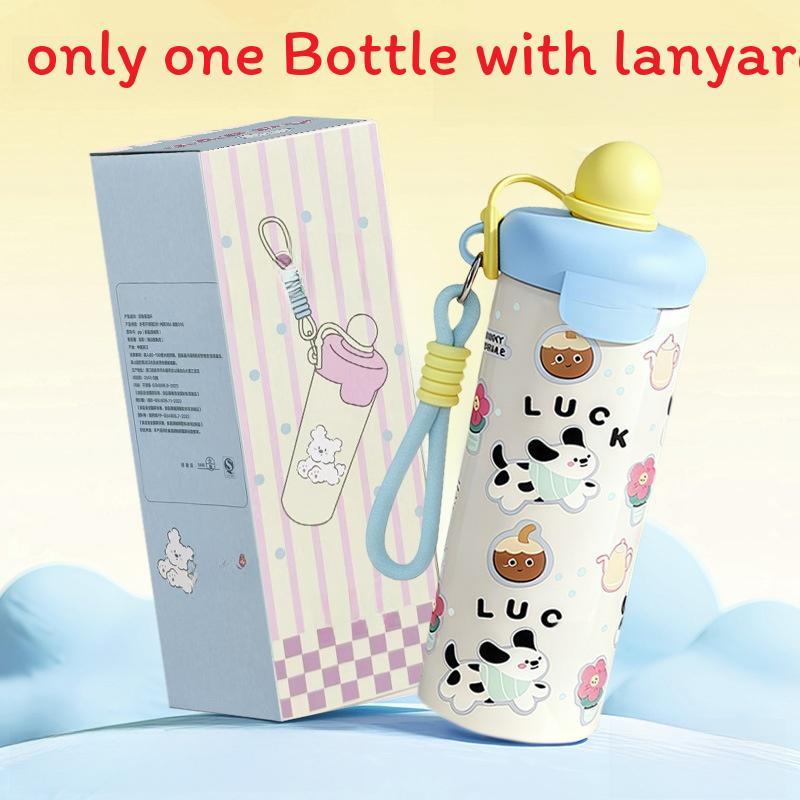 Style Insulated Travel Mug With Straw And Carry Rope For Office And Outdoor Use