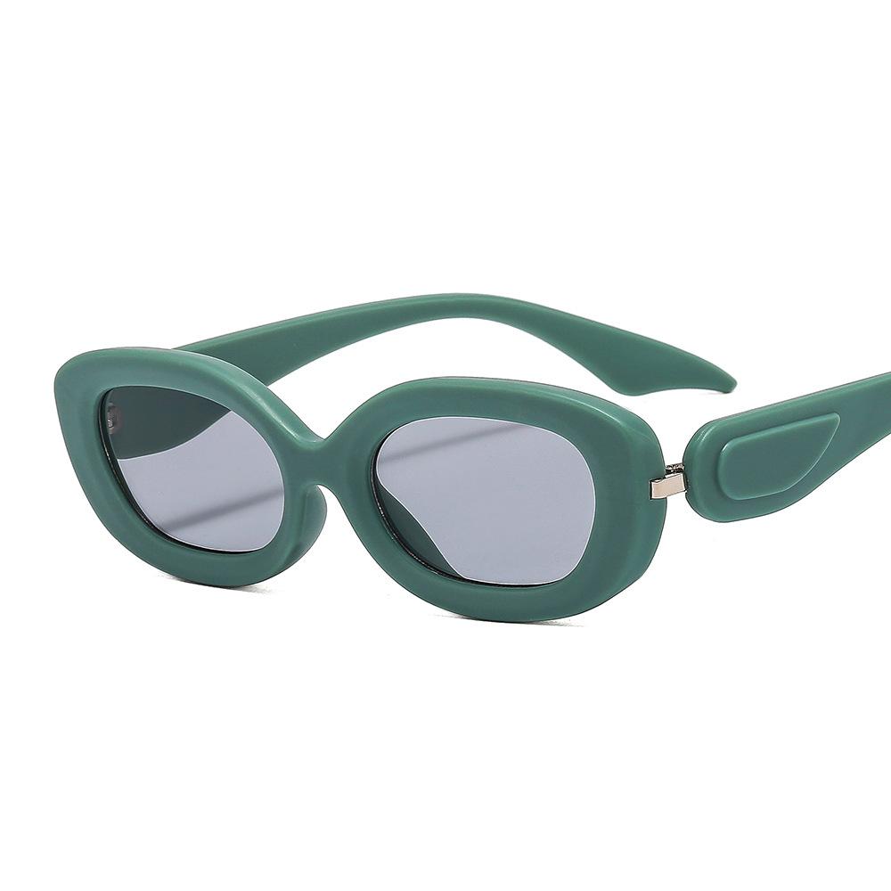 New Hot Sale Fashion Trend Hip-Hop Style Color Small Frame Cat Eye Sunglasses for Men and Women