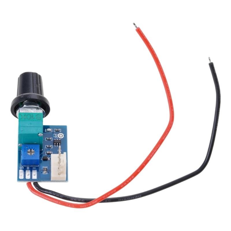Fan Governor PWM Fan Speed Controller 12V 4 Pin Low Power PWM Speed Control Switch with Knob Adjustable Fan Regulator