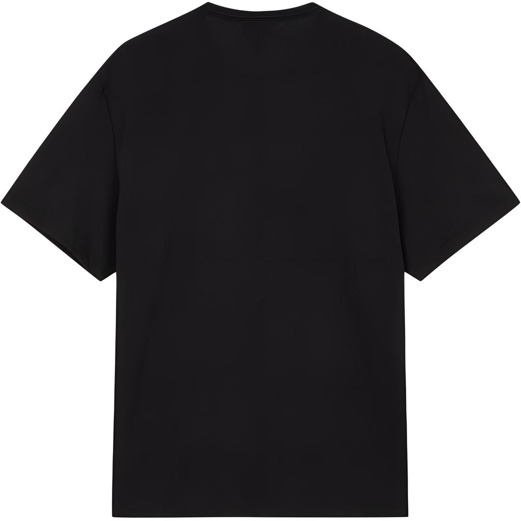 Calvin Klein Logo Patch Crew Neck Loose Fit T-Shirt Men Tops Black 4RB848G-UB1