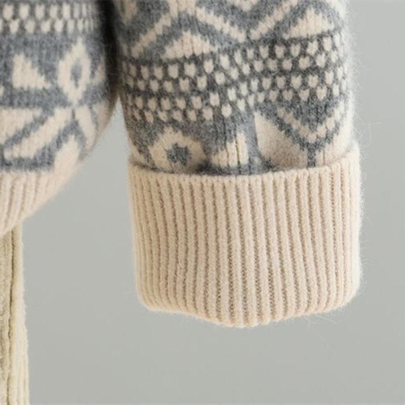 Sweaters Coat Cardigan for Women Autumn Winter Large Size Vintage Loose Long Sleeve Knit Sweaters Coat