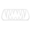 Front Grille Teeth Insert Aluminum Powder Coated Cool Look Rustproof Long Lasting for Ryker All Models Black