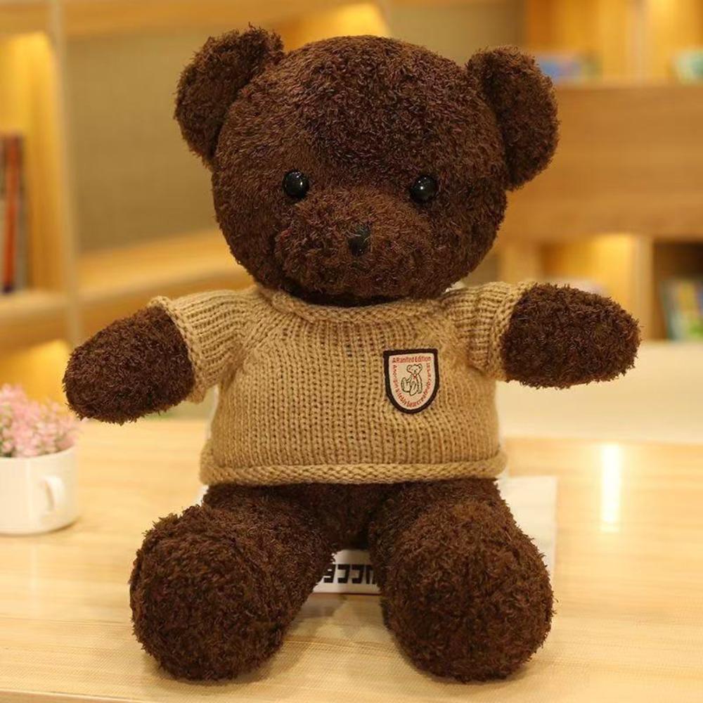 Cute Sweater Teddy Bear Doll Plush Toy Large Hug Bear Doll Activity Gift Grab Machine Doll
