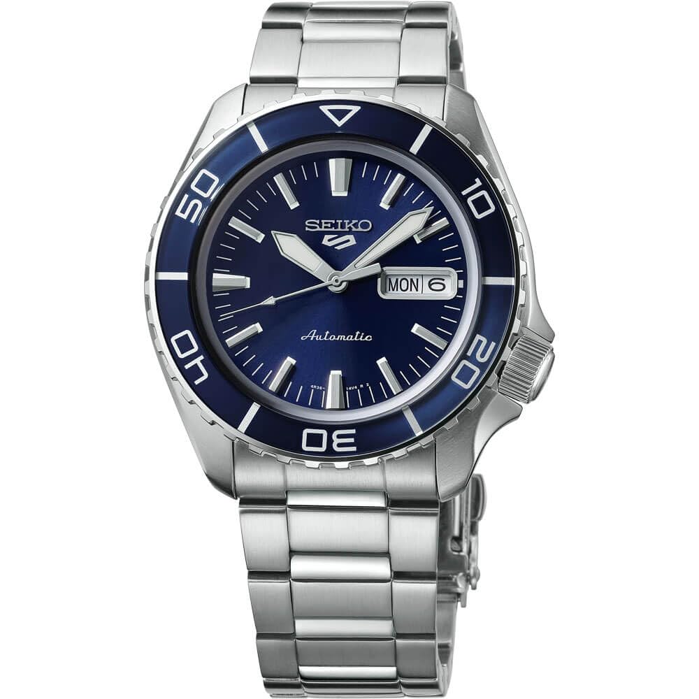 

SEIKO SRPK97 5 Sports Blue Men s Watch, Blue, синій