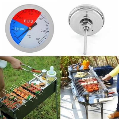 Thermometer Bbq Smoke Grill Oven Steel Barbecue  Newest  Outdoor Camp Tool Bbq Smoker Grill Thermometer 300 Degrees