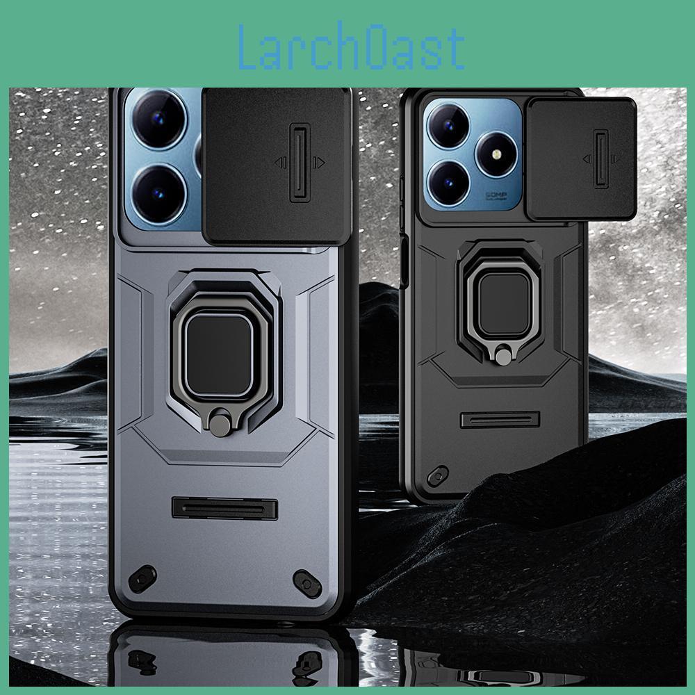 Realme Case Keysion Shockproof For C63 C61 4g Slide Push Pull Camera Protection Ring Stand Phone Cover For Oppo Realme Narzo N63