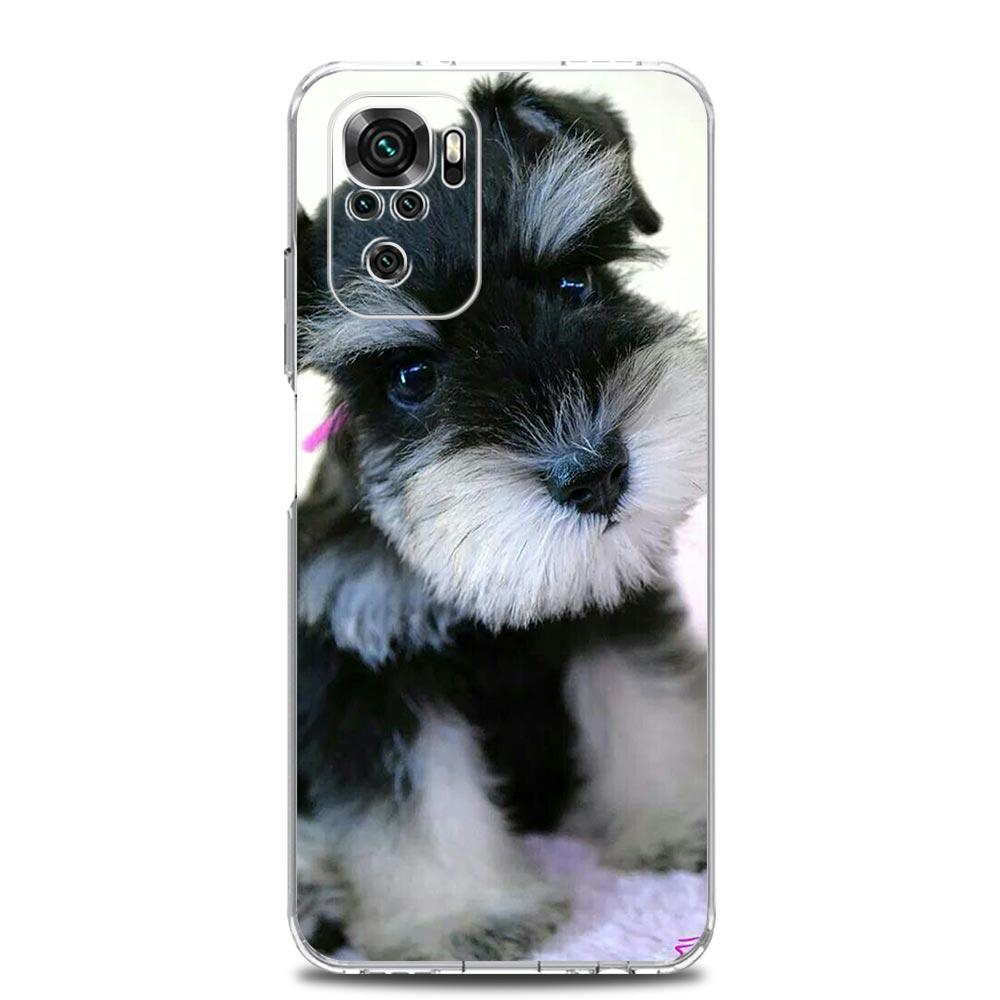 Cartoon Schnauzer Dog Soft Phone Case For Xiaomi Redmi Note 14 13 12 4G 9S 9 10 11 Pro Plus 5G 9T 14C 13C 12C 10C 9C 9A Cover