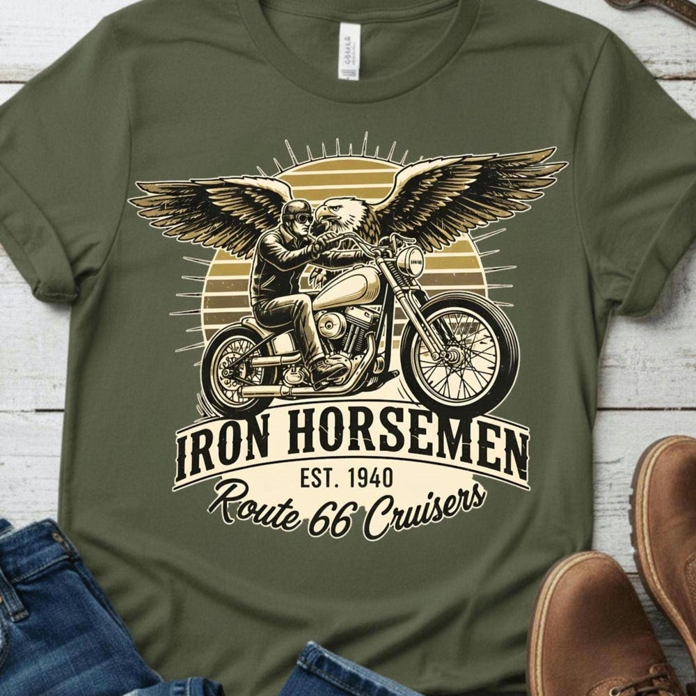 Motorcycle Enthusiast T-Shirt, Vintage Biker Tee, Motorcycle Gifts M