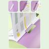 5Pcs File Folders Report Cover Set 50 Sheets Capacity Plastic Binder Paper Protector File Organizers with Side Opening