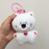 Bell Cat Doll Pendant Stuffed Cat Plush Pendant Cute Cat Plush Toy Keychain  Home Decor