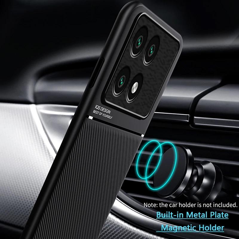 Car Holder Magnetic Phone Case For POCO F6 M6 X6 F5 X3 X5 Pro C65 M5 X4 F4 GT Shockproof Cover For POCO M4 M3 X4 Pro X3 GT NFC